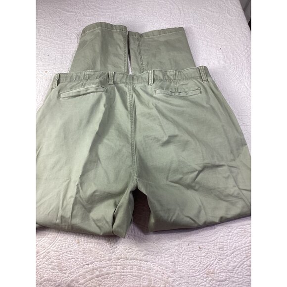 Mens Dip Olive Green Casual Chino Pants 42x32 Cotton* - Picture 7 of 7